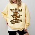 Missoula Mudweasels Retro Minor League Baseball Comfort Colors Sweatshirt Blue Spruce Missoula Mudweasels Retro Minor League Baseball Comfort Colors Sweatshirt Blue Spruce