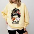 Mom Of Ballers Messy Bun Football Mom Baseball Mom Of Both Premium Tri-Blend Comfort Colors Sweatshirt Blue Spruce Mom Of Ballers Messy Bun Football Mom Baseball Mom Of Both Premium Tri-Blend Comfort Colors Sweatshirt Blue Spruce