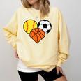 Mom Sports Heart Soccer Basketball Baseball Softball Comfort Colors Sweatshirt Blue Spruce Mom Sports Heart Soccer Basketball Baseball Softball Comfort Colors Sweatshirt Blue Spruce
