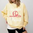 Mommy Baseball Mom Comfort Colors Sweatshirt Blue Spruce
