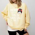 Moms Against White Baseball Pants For a Baseball Mom Comfort Colors Sweatshirt Blue Spruce