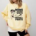 Moms Against White Baseball Pants Funny Baseball Mom Comfort Colors Sweatshirt Blue Spruce Moms Against White Baseball Pants Funny Baseball Mom Comfort Colors Sweatshirt Blue Spruce