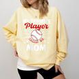Mother's Day Baseball Mom Comfort Colors Sweatshirt Blue Spruce