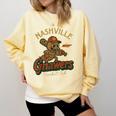 Nashville Gnawers Retro Minor League Baseball Comfort Colors Sweatshirt Blue Spruce