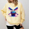 Neon Dripping Baseball And Bats Colorful Sports Art Comfort Colors Sweatshirt Blue Spruce Neon Dripping Baseball And Bats Colorful Sports Art Comfort Colors Sweatshirt Blue Spruce