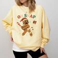 Oh Snap Gingerbread 67 Meme Baseball Christmas Xmas Comfort Colors Sweatshirt Blue Spruce Oh Snap Gingerbread 67 Meme Baseball Christmas Xmas Comfort Colors Sweatshirt Blue Spruce