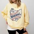 Ohio Baseball Mom Comfort Colors Sweatshirt Blue Spruce Ohio Baseball Mom Comfort Colors Sweatshirt Blue Spruce