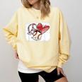 Peace Love Baseball Mom Mommy Comfort Colors Sweatshirt Blue Spruce