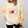 Pitch 'n Giggles Baseball Player Women Baseball Mom Comfort Colors Sweatshirt Blue Spruce Pitch 'n Giggles Baseball Player Women Baseball Mom Comfort Colors Sweatshirt Blue Spruce
