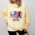 Proud Baseball MOM USA American Flag Family Game Day Comfort Colors Sweatshirt Blue Spruce Proud Baseball MOM USA American Flag Family Game Day Comfort Colors Sweatshirt Blue Spruce