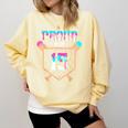 Proud Mom Baseball Player Number 15 Ice Cream Drip Comfort Colors Sweatshirt Blue Spruce Proud Mom Baseball Player Number 15 Ice Cream Drip Comfort Colors Sweatshirt Blue Spruce