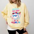 Respect The Drip Baseball Bat Sunglasses Mascot Comfort Colors Sweatshirt Blue Spruce Respect The Drip Baseball Bat Sunglasses Mascot Comfort Colors Sweatshirt Blue Spruce