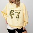 Retro I Was 6 Now I'm 7 Camo 67 Ice Cream Drip Baseball Comfort Colors Sweatshirt Blue Spruce Retro I Was 6 Now I'm 7 Camo 67 Ice Cream Drip Baseball Comfort Colors Sweatshirt Blue Spruce