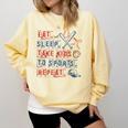 Retro Eat Sleep Take Kids To Sports Repeat Game Day Baseball Comfort Colors Sweatshirt Blue Spruce Retro Eat Sleep Take Kids To Sports Repeat Game Day Baseball Comfort Colors Sweatshirt Blue Spruce