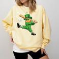 Retro Leprechaun Baseball St Patricks Day Sport Men Boy Kids Comfort Colors Sweatshirt Blue Spruce Retro Leprechaun Baseball St Patricks Day Sport Men Boy Kids Comfort Colors Sweatshirt Blue Spruce