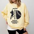 Retro Moms Against Baseball Pants Baseball Mom Comfort Colors Sweatshirt Blue Spruce