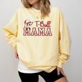 Retro Tball Mama Art Baseball Mom Softball Comfort Colors Sweatshirt Blue Spruce