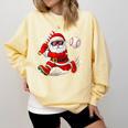 Santa Baseball Christmas Pajamas Xmas Men Boy Toddlers Comfort Colors Sweatshirt Blue Spruce Santa Baseball Christmas Pajamas Xmas Men Boy Toddlers Comfort Colors Sweatshirt Blue Spruce