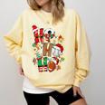 Santa Baseball Football Soccer Pajamas Ho Ho Christmas Xmas Comfort Colors Sweatshirt Blue Spruce Santa Baseball Football Soccer Pajamas Ho Ho Christmas Xmas Comfort Colors Sweatshirt Blue Spruce