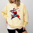 Santa Baseball Six Seven 6 7 Meme Christmas Men Boys Player Comfort Colors Sweatshirt Blue Spruce Santa Baseball Six Seven 6 7 Meme Christmas Men Boys Player Comfort Colors Sweatshirt Blue Spruce