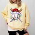 Santa Sports Christmas Baseball Player Comfort Colors Sweatshirt Blue Spruce Santa Sports Christmas Baseball Player Comfort Colors Sweatshirt Blue Spruce