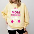 Self Expression Cool Baseball Mom Positive Thinking Comfort Colors Sweatshirt Blue Spruce