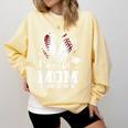 Senior Mom Class Of 2026 Baseball Graduation Heart Comfort Colors Sweatshirt Blue Spruce