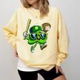 Shamrock Lucky Clover Baseball Patricks Day Family Matching Comfort Colors Sweatshirt Blue Spruce Shamrock Lucky Clover Baseball Patricks Day Family Matching Comfort Colors Sweatshirt Blue Spruce