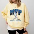 Shohei Ohtani 2025 NL MVP Los Angeles Baseball MLBPA Comfort Colors Sweatshirt Blue Spruce Shohei Ohtani 2025 NL MVP Los Angeles Baseball MLBPA Comfort Colors Sweatshirt Blue Spruce