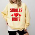 Singles Unite Valentines Day Humor For Singles Raglan Baseball Tee Comfort Colors Sweatshirt Blue Spruce Singles Unite Valentines Day Humor For Singles Raglan Baseball Tee Comfort Colors Sweatshirt Blue Spruce