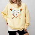 Six Seven 67 Baseball Birthday Boy Men Kids Boys Comfort Colors Sweatshirt Blue Spruce Six Seven 67 Baseball Birthday Boy Men Kids Boys Comfort Colors Sweatshirt Blue Spruce