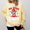 Six Seven 67 Bruh 6 7 Meme Valentine Baseball Drip Boys Kids Comfort Colors Sweatshirt Blue Spruce Six Seven 67 Bruh 6 7 Meme Valentine Baseball Drip Boys Kids Comfort Colors Sweatshirt Blue Spruce
