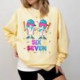 Six Seven Baseball Ice Cream Drip 6 7 Meme Gen Alpha Slang Comfort Colors Sweatshirt Blue Spruce Six Seven Baseball Ice Cream Drip 6 7 Meme Gen Alpha Slang Comfort Colors Sweatshirt Blue Spruce