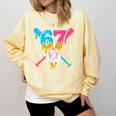 Six Seven Baseball Ice Cream Drip Cool 67 Gen Alpha Slang Comfort Colors Sweatshirt Blue Spruce Six Seven Baseball Ice Cream Drip Cool 67 Gen Alpha Slang Comfort Colors Sweatshirt Blue Spruce