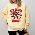 Six Seven Bruh Baseball Cool Valentine’s Day Teens Boys Comfort Colors Sweatshirt Blue Spruce Six Seven Bruh Baseball Cool Valentine’s Day Teens Boys Comfort Colors Sweatshirt Blue Spruce