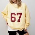 Six Seven Meme Boys Girls Kids 67 Baseball Jersey Comfort Colors Sweatshirt Blue Spruce
