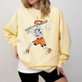 Skeleton Batting Baseball Halloween Comfort Colors Sweatshirt Blue Spruce Skeleton Batting Baseball Halloween Comfort Colors Sweatshirt Blue Spruce