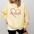 I Am Somebody's Loudmouth Baseball Mama Baseball Mom Comfort Colors Sweatshirt Blue Spruce