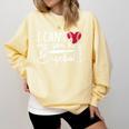 My Son Has Baseball Sports Player Baseball Mom Women Comfort Colors Sweatshirt Blue Spruce
