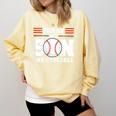 Sorry My Son Has Baseball Baseball Mom Comfort Colors Sweatshirt Blue Spruce