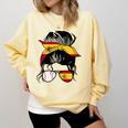 Spanish Baseball Mom Messy Bun Spain Baseball Girl Comfort Colors Sweatshirt Blue Spruce Spanish Baseball Mom Messy Bun Spain Baseball Girl Comfort Colors Sweatshirt Blue Spruce