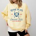 Spring 2024 Season Cute Baseball Mom Home Plate Social Club Comfort Colors Sweatshirt Blue Spruce Spring 2024 Season Cute Baseball Mom Home Plate Social Club Comfort Colors Sweatshirt Blue Spruce