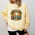 Spring Training 2026 Retro Baseball Palm Cactus Comfort Colors Sweatshirt Blue Spruce