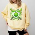St Patrick Day Baseball Drip Ice Cream Boys Men Comfort Colors Sweatshirt Blue Spruce St Patrick Day Baseball Drip Ice Cream Boys Men Comfort Colors Sweatshirt Blue Spruce