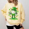 St Patrick Day Baseball Drip Ice Cream Baseball Comfort Colors Sweatshirt Blue Spruce St Patrick Day Baseball Drip Ice Cream Baseball Comfort Colors Sweatshirt Blue Spruce