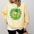 St Patrick Day Baseball Drip Ice Cream Baseball Home Plate Comfort Colors Sweatshirt Blue Spruce St Patrick Day Baseball Drip Ice Cream Baseball Home Plate Comfort Colors Sweatshirt Blue Spruce