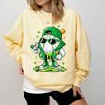 St Patrick Day Baseball Drip Ice Cream Men Boys Kids Comfort Colors Sweatshirt Blue Spruce St Patrick Day Baseball Drip Ice Cream Men Boys Kids Comfort Colors Sweatshirt Blue Spruce