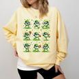 St Patricks Day Baseball Ice Cream Boys Baseball Player Comfort Colors Sweatshirt Blue Spruce