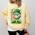St Patricks Day Baseball Ice Cream Baseball Player Cartoon Comfort Colors Sweatshirt Blue Spruce St Patricks Day Baseball Ice Cream Baseball Player Cartoon Comfort Colors Sweatshirt Blue Spruce