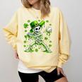 St Patricks Day Baseball Skeleton Irish Leprechaun Hat Boys Comfort Colors Sweatshirt Blue Spruce St Patricks Day Baseball Skeleton Irish Leprechaun Hat Boys Comfort Colors Sweatshirt Blue Spruce